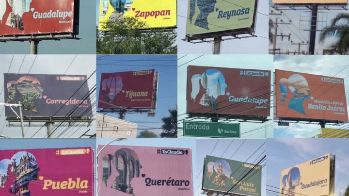 Legisladores de morena se adjudican espectaculares en favor de Claudia Sheinbaum