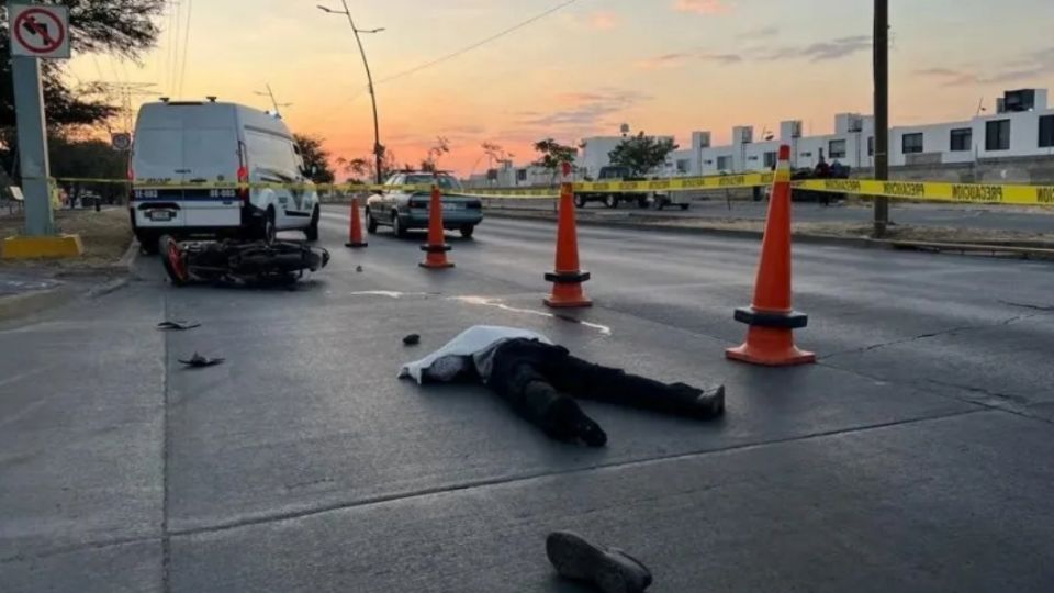 En el operativo se simuló un accidente donde un motociclista pierde la vida.