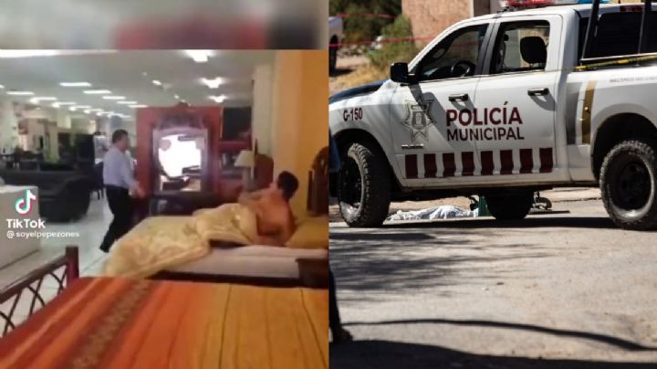 VIDEO: Hombre se queda dormido en cama de mueblería y su reacción se hace viral