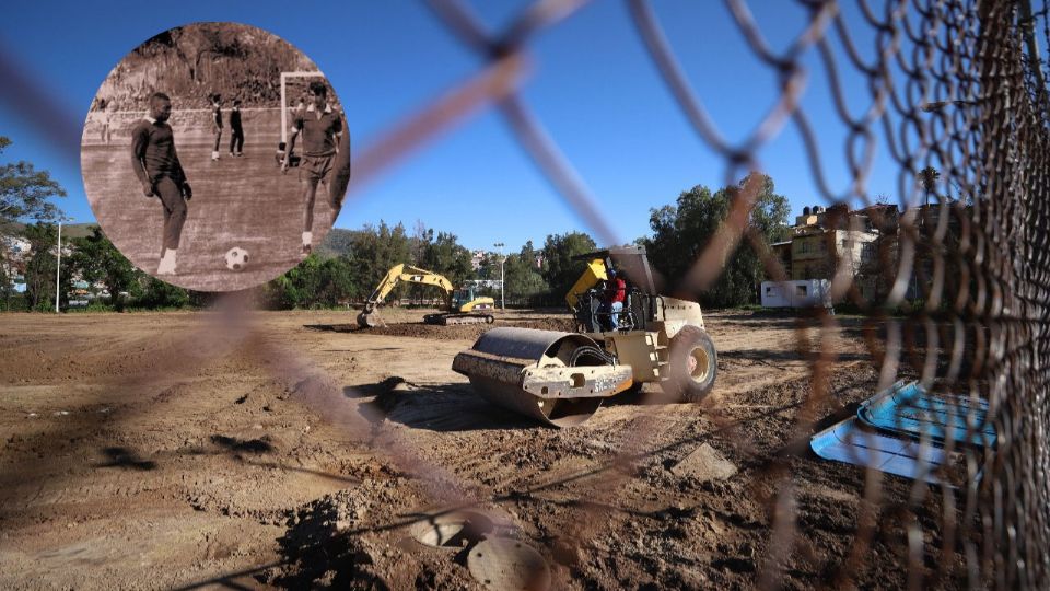 Los campos donde entrenó Pelé están en reparación.