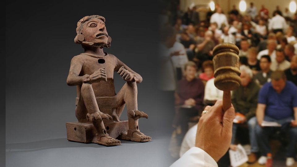 Esculturas prehispánicas son vendidas por casas de subastas en Paris y Nueva York