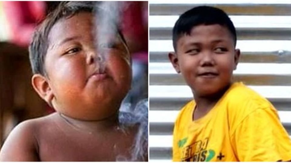 En 2010, el niño originario de Indonesia se hizo famoso por fumar a su corta edad