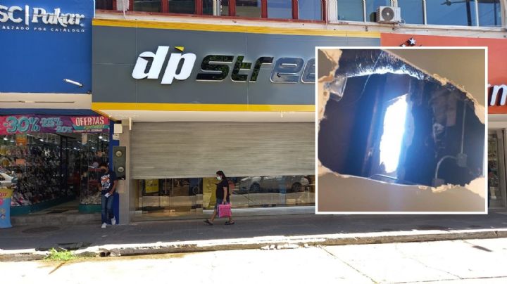 Robo de película: perforan techo y roban tienda deportiva en Coatza