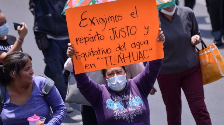 CDMX “se inunda” en protestas por escasez de agua