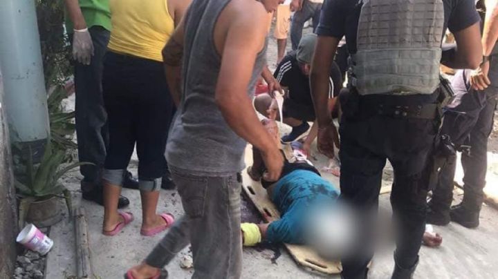 En riña, hombre saca machete y le corta la pierna a otro