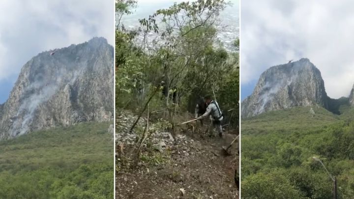 Así se apagó el fuego en el Cerro de la Silla; temperatura subió a 160 grados