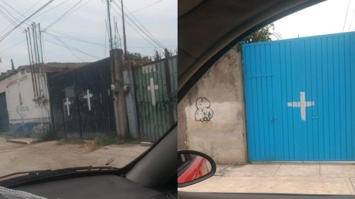 Aquí creen en los nahuales; con cruces blancas intentan ahuyentarlos