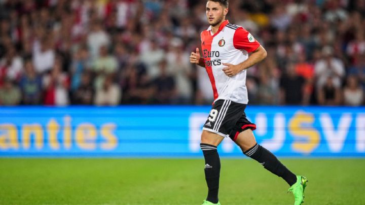 Así fue el debut de Santiago Giménez con el Feyenoord