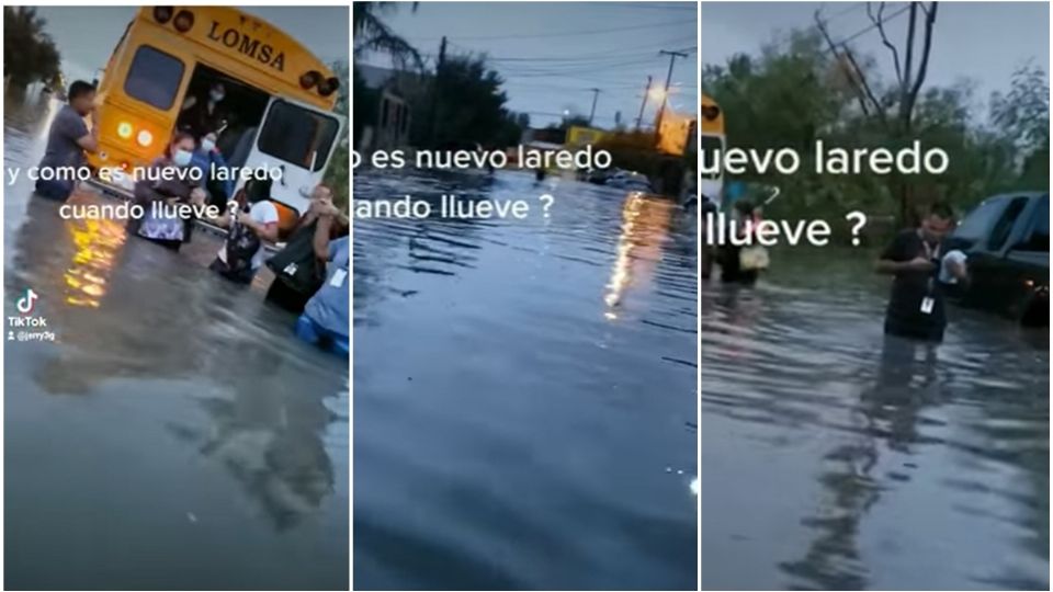 Las fuertes lluvias presentadas durante la madrugada de este lunes 15 de agosto provocaron inundaciones debido a la presencia de una zona de baja presión al noreste del estado.