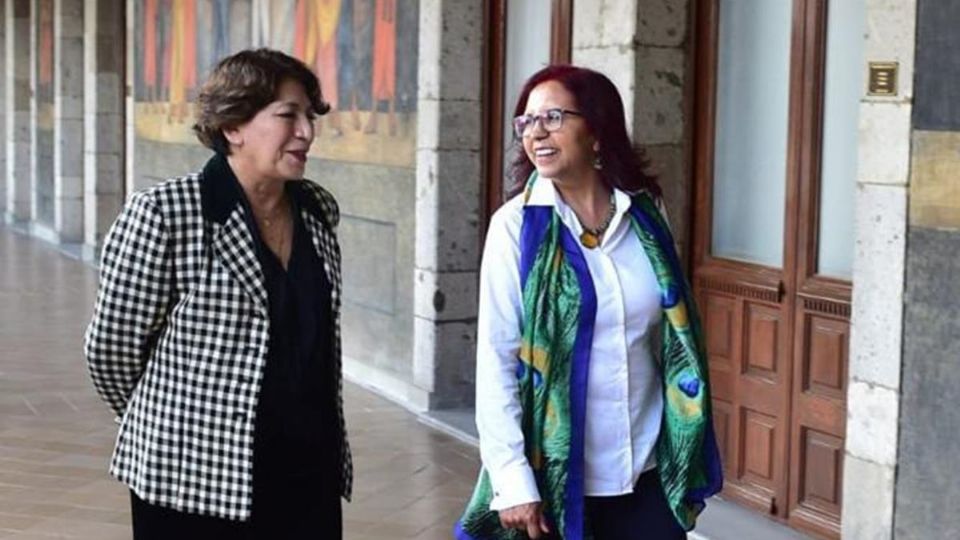 Delfina Gómez y Leticia Ramírez, en Palacio Nacional