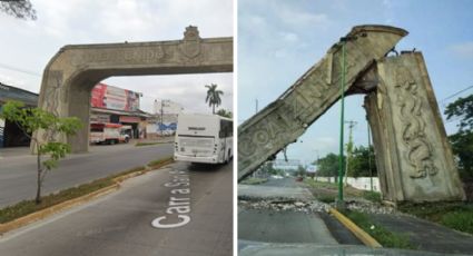 Ya íbamos a darle mantenimiento: alcalde de Coatzintla tras caída de arco
