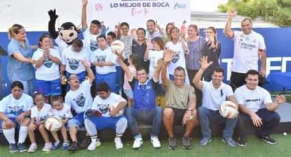 Entrega Unánue uniformes al equipo de fútbol “Cachorros de Boca"