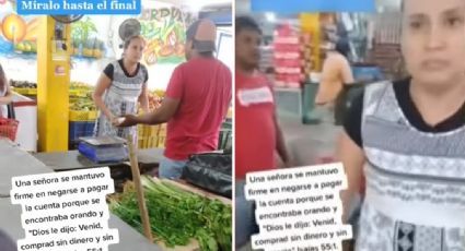 VIDEO: Mujer se niega a pagar por su mandado porque “Dios le dijo que no lo hiciera”