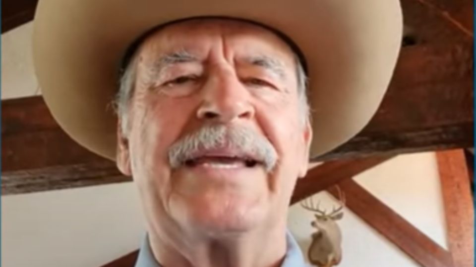 'Así vestía yo hace 22 años, cuando juntos hicimos la gran hazaña de traer a México la democracia y las libertades', señaló Vicente Fox.