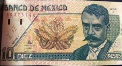 El billete de $10 de Zapata que se vende en $65 mil