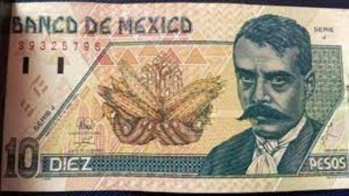 El billete de $10 de Zapata que se vende en $65 mil