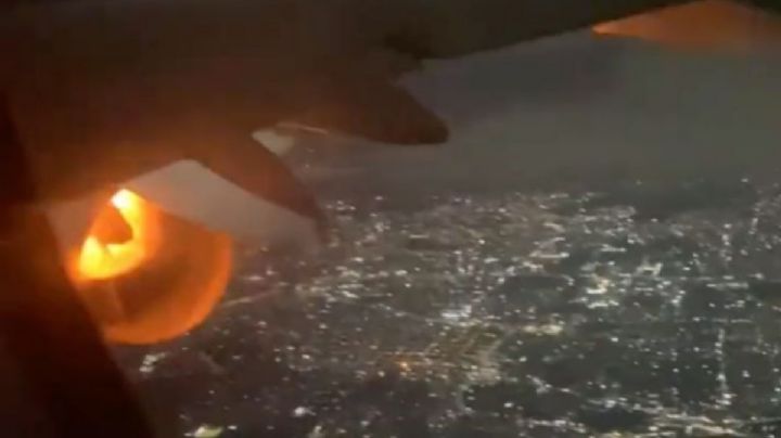 VIDEO: Terror en el aire, avión aterriza de emergencia; turbina explota