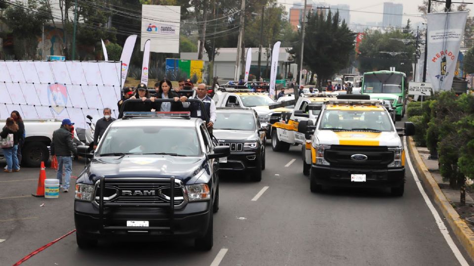 La alcaldesa Lía Limón encabezó el operativo de Liberando tu Calle que se realizó en Álvaro Obregón.