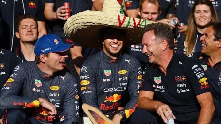 Checo Pérez elogia a Max Verstappen tras el doblete en el GP de Bélgica