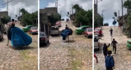 VIDEO: “¡Y se marchó!”… caballo “se da a la fuga” con todo y quinceañera