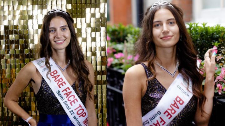 Melisa Raouf, finalista de Miss England concursa sin usar maquillaje