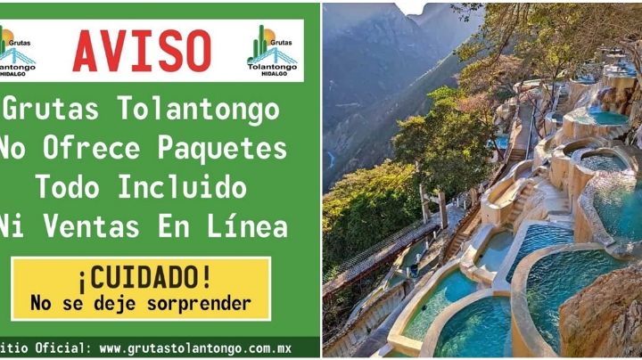 Alerta turistas que viajen a las grutas de Tolantongo: detectan estafas