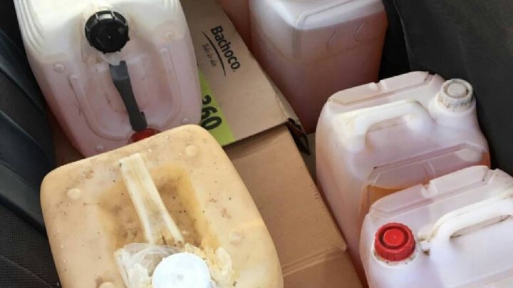 Aseguran 4 mil litros de huachicol y dos vehículos en Epazoyucan