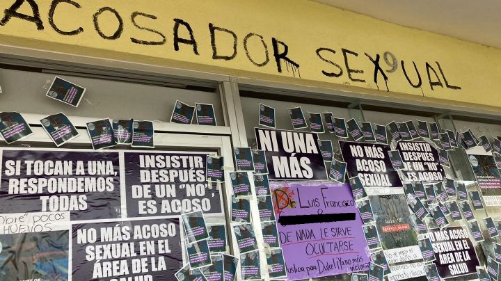 #JusticiaparaDulce: protestan frente a clínica de médico señalado de acoso en Veracruz