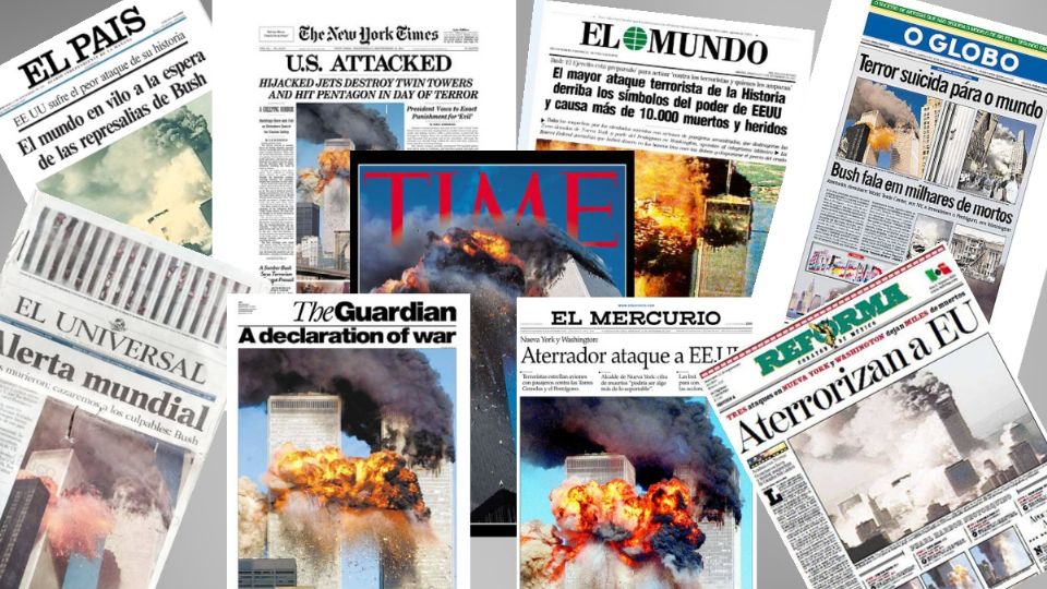 La noticia de la tragedia de las Torres Gemelas acaparó las portadas de los diarios alrededor del mundo.
