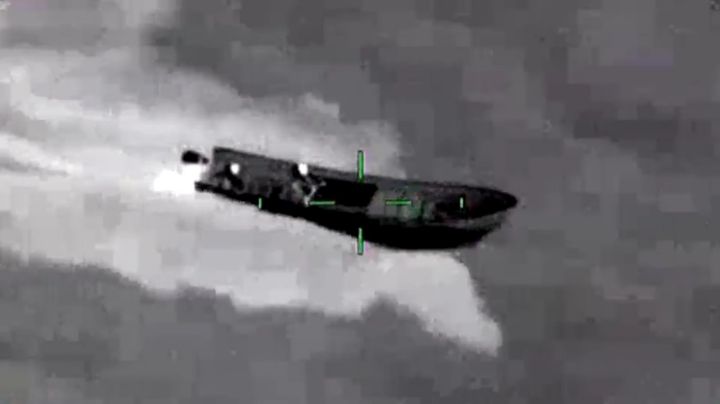 VIDEO: ¡De película! En persecución aérea aseguran narco lancha cargada de coca
