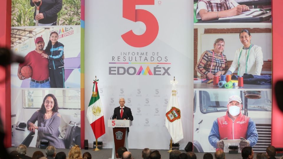 El gobernador del Estado de México, Alfredo del Mazo, rindió su Quinto Informe de labores.