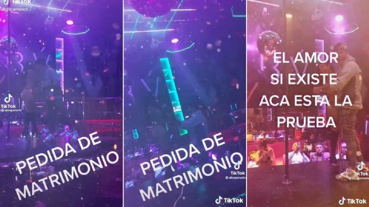 VIDEO: “El amor existe”, joven pide matrimonio a stripper en table dance