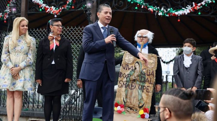 Giovani Gutiérrez adelanta El Grito en Coyoacán con alumnos de primaria