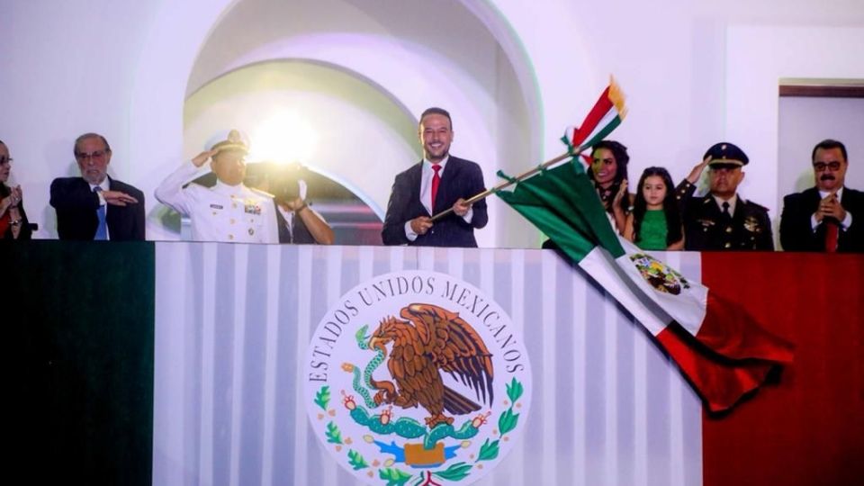 Encabezó ceremonia del Grito de Independencia.