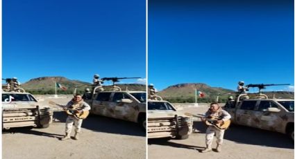 En instalaciones del Ejército, militar canta anti narcocorrido