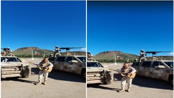 En instalaciones del Ejército, militar canta anti narcocorrido