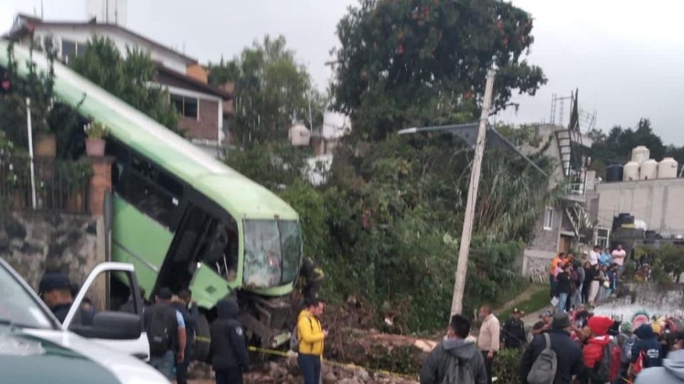 El accidente ocurrió en el kilómetro 23 de la carretera México-Cuernavaca.