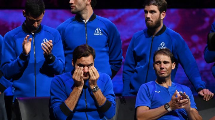 Las lágrimas desconsoladas de Federer y Nadal tras la emotiva despedida de Roger