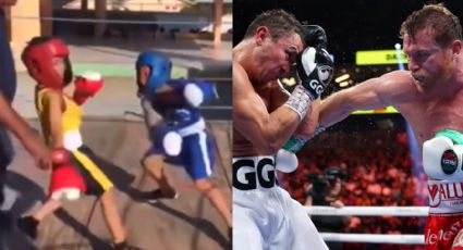 "Mejor que Canelo vs Golovkin" pelea de niños termina en doble KO por culpa del réferi