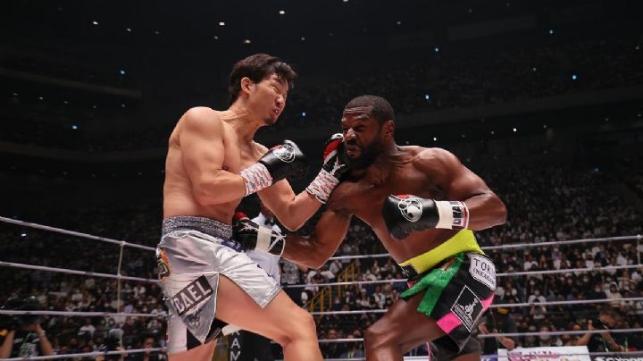 VIDEO El impactante nocaut de Floyd Mayweather ante la mirada de Pacquiao