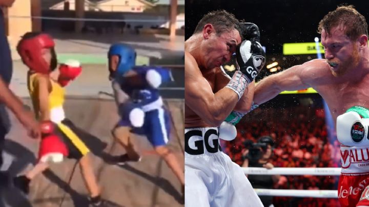 "Mejor que Canelo vs Golovkin" pelea de niños termina en doble KO por culpa del réferi