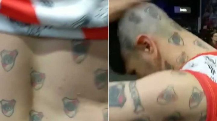 ¡Pasión desbordada! Aficionado presume sus 257 tatuajes de River Plate