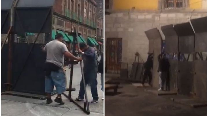 Blindan el Centro Histórico por marcha de Ayotzinapa