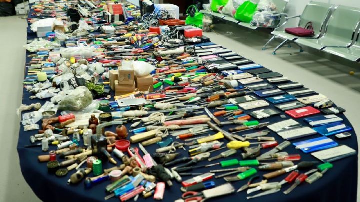 FOTOS | Como en casa: en operativo en cárceles de Hidalgo decomisan hasta frigobar