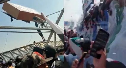 VIDEO: ¡Impactante! Así se colapsó el techo del estadio de Colo Colo con aficionados