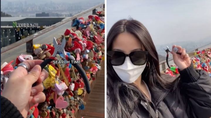 Viajó 10 mil kilómetros para quitar un ‘candado del amor’