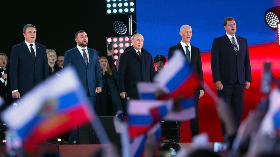 Putin, en las festividades por anexión de territorios ucranianos a Rusia