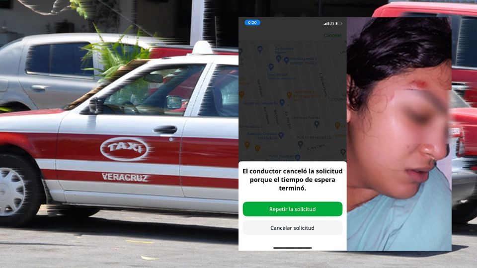 El taxista canceló el viaje a medio camino y la joven intentó que se detuviera, pero no lo hizo