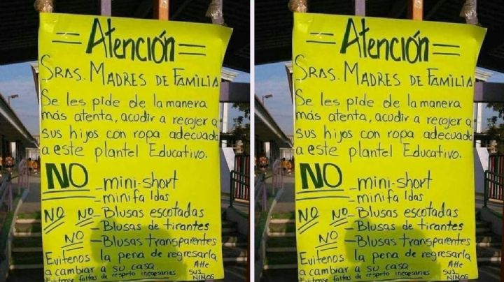Escuela pide recoger a sus hijos “con ropa adecuada”; mujeres acusan de machismo