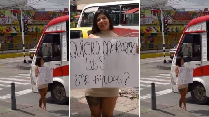 Salió a las calles a pedir dinero para operarse los senos y se vuelve viral